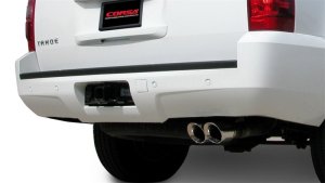 Chevrolet Tahoe Performance Exhaust - Single Rear Exit - CORSA Performance - Cat-Back Sport with Twin 4.0in. Polished Pro-Series Tips - Polished - `07-`08